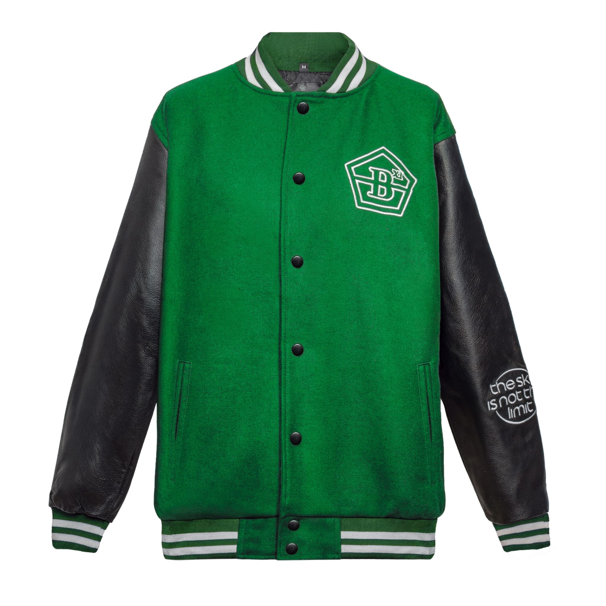 BXELEVEN Varsity College Jacket - Green